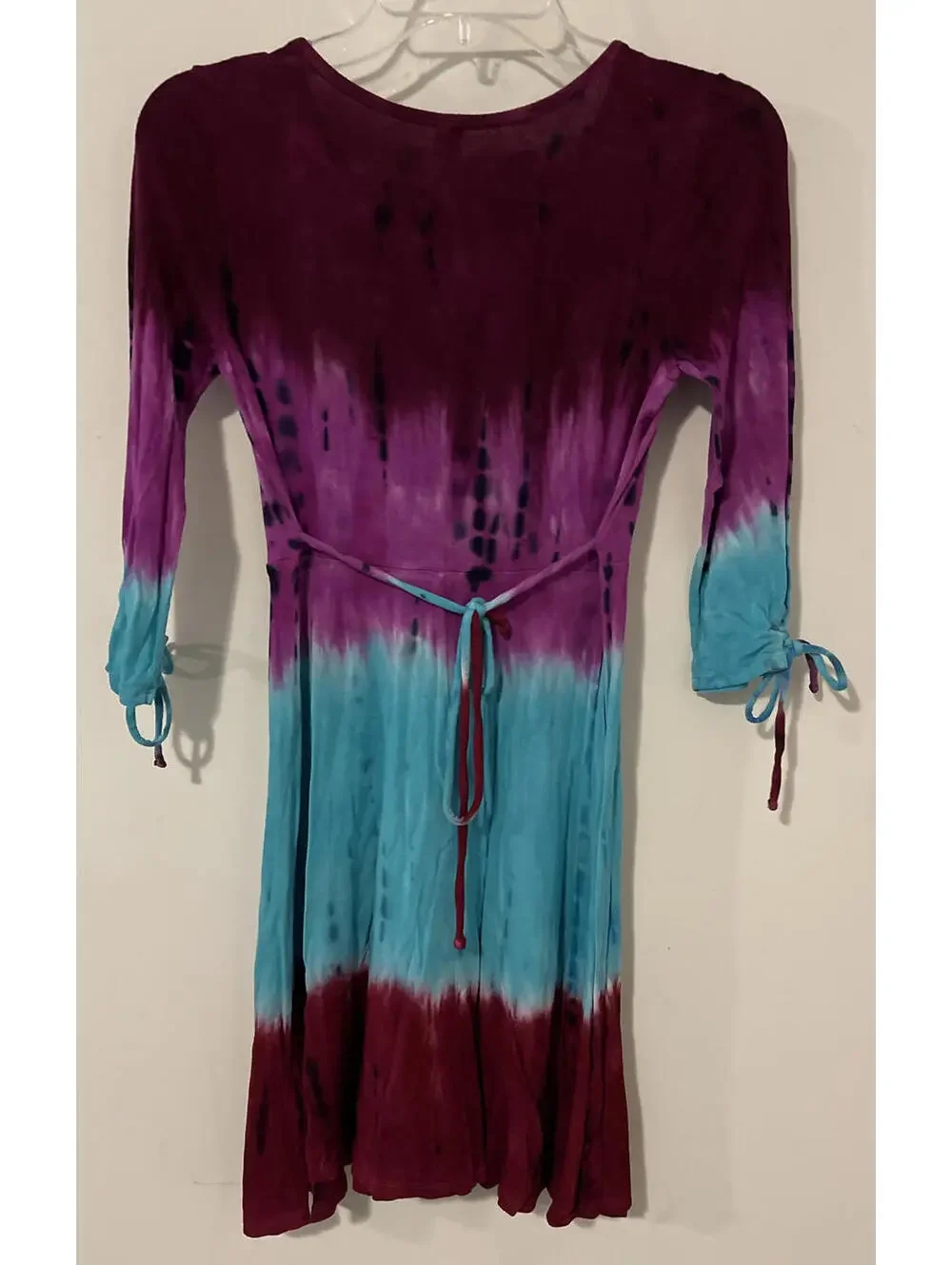 Justice Girls Size 12 Colorful Tie-Dye Flowy Dress! A4477